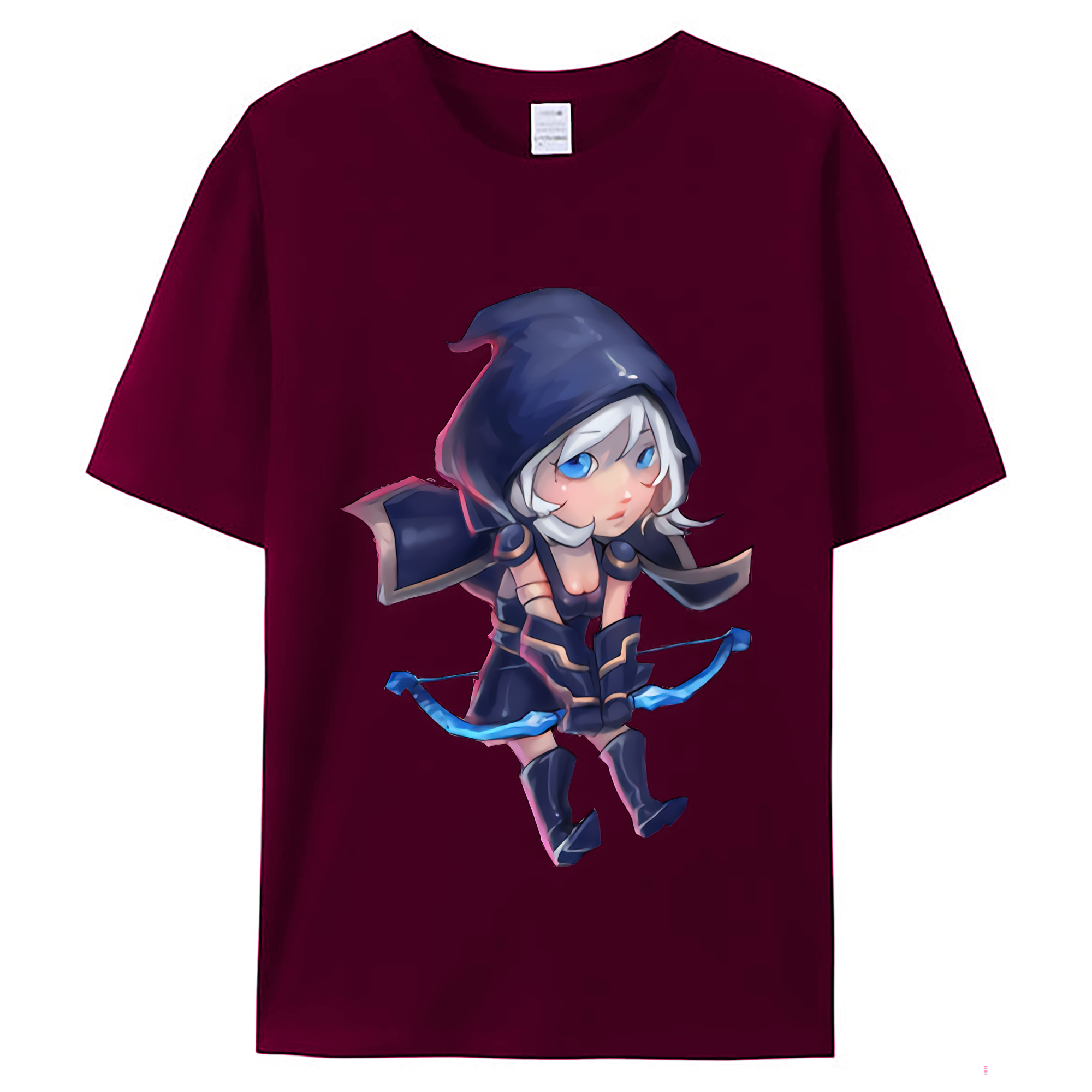 （画像用） リーグ・オブ・レジェンド League of Legends LOL レディースカジュアルプリントTシャツ（綿100％）